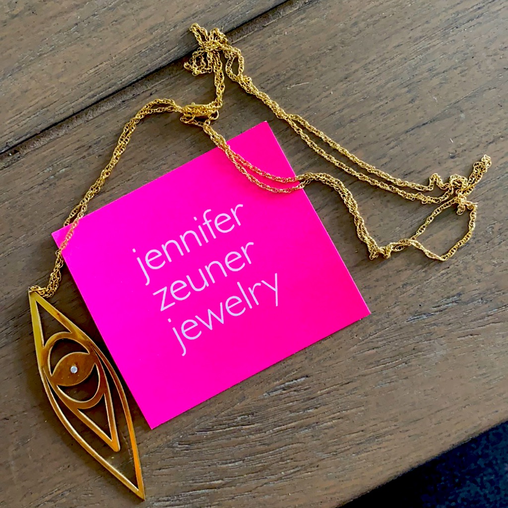Jennifer Zeuner Evil Eye Necklace